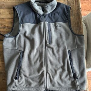 L.L. Bean Men's Two-Tone Gray Fleece Vest